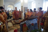 Митрополит Кирилл совершил Божественную литургию в храме во имя Святой Троицы города Красноуфимска