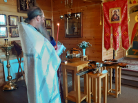 Вновь обретённый Преображенский крест прибыл в наш монастырь на Преображение Господне