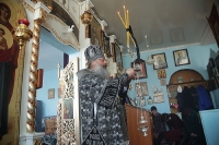 Митрополит Кирилл совершил Литургию Преждеосвященных Даров в Свято-Илиинском храме поселка Арти